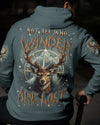 Maxcorners Not All Who Wander Are Lost Deer Compass All Over Print LM1601