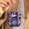 Maxcorners Gothic Unicorn Dartboard 3D Keychain