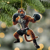 Maxcorners Custom Name Tiger Boxing Ornament, Boxing Christmas Gift 2D Flat LM2111