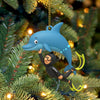 Maxcorners Dolphin Trainer Home Decor, Christmas Ornament, Personalized Ornaments 2D Flat LM2111