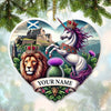 Maxcorners Custom Name Scotland Ornament, Christmas Gift for Scotland Lover5 2D Flat LM2111