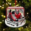 Maxcorners Custom Name Ice Hockey Ornament, Christmas Gift Decoration2 2D Flat LM2111