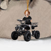Maxcorners Kid ATV Christmas Home Decor Christmas Ornament, Personalized Ornament 2D Flat LM2211