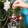 Maxcorners Santa Darts Christmas Ornament, Personalized Ornament 2D Flat LM2211