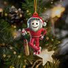 Maxcorners Cricket Ball Player Christmas Ornament, Personalized Ornament 2D Flat LM2211