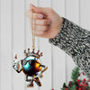 Maxcorners Custom Name Bowling Christmas Ornament, Bowling Lover Christmas Gift4 2D Flat LM2111