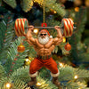 Maxcorners Weightlifting Santa, Home Decor, Christmas Ornament 2D Flat LM2111
