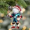 Maxcorners Custom Name, Number and Year Handball Champion Ornament, Christmas Gift for Handball Lover 2D Flat LM2111
