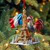 Maxcorners Custom Name France Ornament,  Christmas Gift for France Lover 2D Flat LM2111