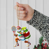 Maxcorners Custom Name Tennis Christmas Ornament, Tennis Christmas Gift 2D Flat LM2111