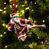 Maxcorners Custom Name Muay Thai Ornament, Christmas Gift for Muay Thai Lovers 2D Flat LM2111