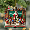 Maxcorners Custom Name Teacher Ornament, Teacher Christmas Decoration 2D Flat LM2111