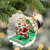 Maxcorners Custom Name Badminton Ornament, Christmas Gift for Badminton Lover 2D Flat LM2111