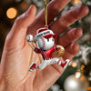 Maxcorners Baseball Player Christmas Ornament, Personalized Ornament 2D Flat LM2211