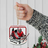 Maxcorners Custom Name Ice Hockey Ornament, Christmas Gift Decoration2 2D Flat LM2111