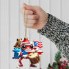 Maxcorners Custom Name Puerto Rico Ornament, Puerto Rico Lover Christmas Gift 2D Flat LM2111