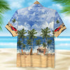 Custom Classic Car Photo Hawaiian Shirt, Beach Pattern, Summer Gift (Up To 5 Photos)