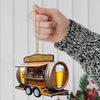 Maxcorners Custom Name Barista Ornament, Barista Christmas Decoration5 2D Flat LM2111