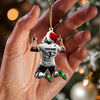 Maxcorners Santa Football Player Christmas Ornament, Personalized Ornament 2D Flat LM2211