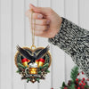 Maxcorners Custom Name Germany Ornament, Christmas Gift for Germany Lover 2D Flat LM2211