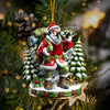 Maxcorners Santa Discovery Home Decor Christmas Ornament, Personalized Ornament 2D Flat LM2211