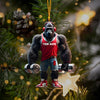 Maxcorners Dumbbells Home Decor Christmas Ornament, Personalized Ornament 2D Flat LM2211