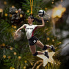 Maxcorners Volleyball Woman Decor Christmas Ornament, Personalized Ornament 2D Flat LM2211