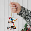 Maxcorners Custom Name and Number Volleyball Champion Ornament, Christmas Gift for Volleyball Lover 2D Flat LM2111