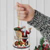 Maxcorners Custom Name Santa Ornament, Santa Christmas Gift1 2D Flat LM2111