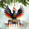 Maxcorners Custom Name Germany Ornament, German Lover Christmas Gift 2D Flat LM2111
