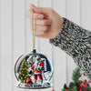Maxcorners Custom Name Santa Astronaut Ornament, Astronaut  Christmas Decoration 2D Flat LM2111