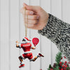 Maxcorners Custom Name Padel Santa Ornament, Christmas Gift for Padel Lover 2D Flat LM2111