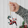 Maxcorners Custom Number Soccer Santa Ornament, Soccer Christmas Gifts 2D Flat LM2211