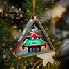 Maxcorners Billiard Santa Decor Christmas Ornament, Personalized Ornament 2D Flat LM2211