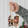 Maxcorners Custom Name and Photo Santa Ornament, Christmas Gift for Family 2D Flat LM2111