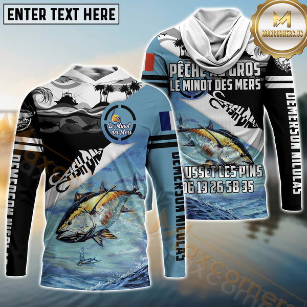 Max Corners Tuna Fishing Fish On saltwater fishing Customize name 3D Hoodie For Nicolas