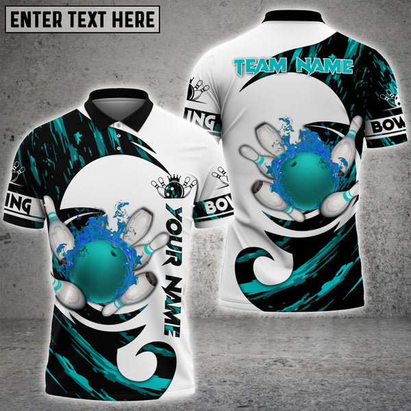 Maxcorners Bowling Tsunami Multicolor Option Customized Name 3D Shirt