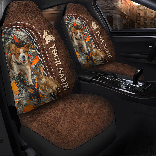 Maxcorners Personalized Name Rabbit Hunting Camo Car Seat Covers