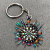 Maxcorners Darts Colorful Dart Gear 3D Keychain