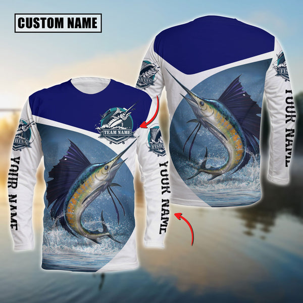 Maxcorners Sailfish Fishing Customize Name 3D Shirts