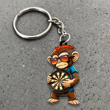 Maxcorners Darts Cool Monkey 3D Keychain