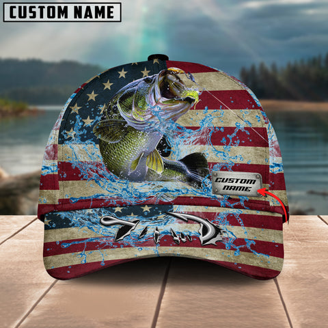 Maxcorners Personalized American Bass Fishing Classic Cap