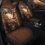 Maxcorners Personalized Name Moose Hunting Camo Car Seat Covers