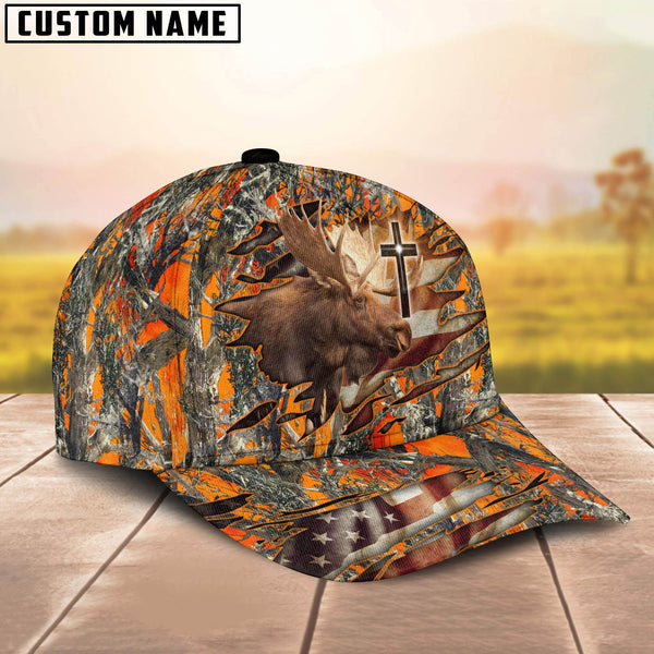 Maxcorners Moose Hunting Classic Personalized Cap