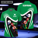 Maxcorners Billiards Ball Colourful Personalized 3D Polo Shirt