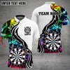 Maxcorners Multicolor Dart Personalized Name 3D Shirt