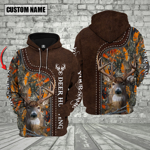 Maxcorners Custom Name Deer Hunting Shirt 3D All Over Printed Clothes