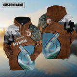 Maxcorners Personalized Wahoo Fishing Jerseys 3D Hoodie