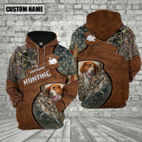 Maxcorners Custom Name Rabbit Hunting Shirt 3D All Over Printed Clothes