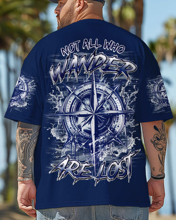 Maxcorners Not All Who Wander Are Lost Compass All Over Print LM1501